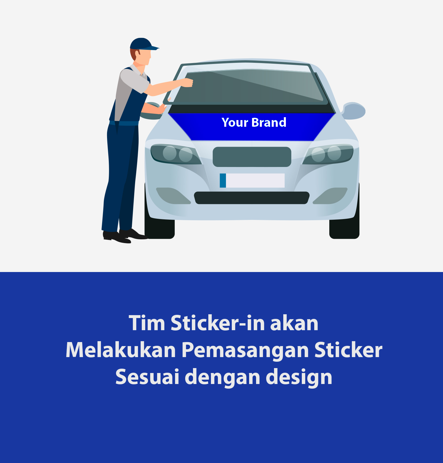 Pemasangan Sticker